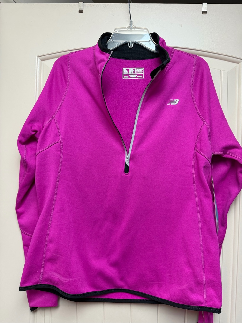 New Balance Women's Fuchsia Half-Zip Performance Jacket